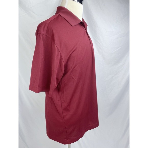 Nike Men Large Red Short Sleeve Athletic Shirt Polo 363807 Dri-Fit - Picture 6 of 9